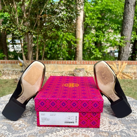 NIB Tory Burch Asymmetrical Block Heel Loafer - size 5 - Picture 12 of 12